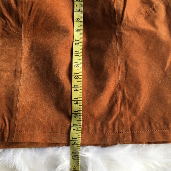 PB Martin Suede Leather Skirt - Picture 8 of 9